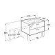 ROCA VICTORIA BASIC тумба з умивальником 80см, колiр береза, (A855852422)