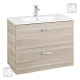 ROCA VICTORIA BASIC тумба с умывальником 70см, цвет береза, (A855853422)