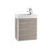 ROCA MINI шафка з дверцятами 45*50*25см) без ніжок, раковина з отвором для змішувача 45*7,5*25см, колір текстурований сiрий, (A855873156)