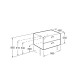 ROCA VICTORIA BASIC тумба 60см от мебельного комплекта A855854423, цвет кедр, (A856575423)