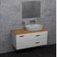 ROCA VICTORIA BASIC MODULAR комплект 89см: тумба 59см під накладний умивальник; модуль 30см із дверцятами; стільниця89 см; колір:білий/білий/дуб, (A85657580D)