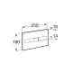 ROCA PRO спускная кнопка PL2 Dual, матовая, (A890096002)