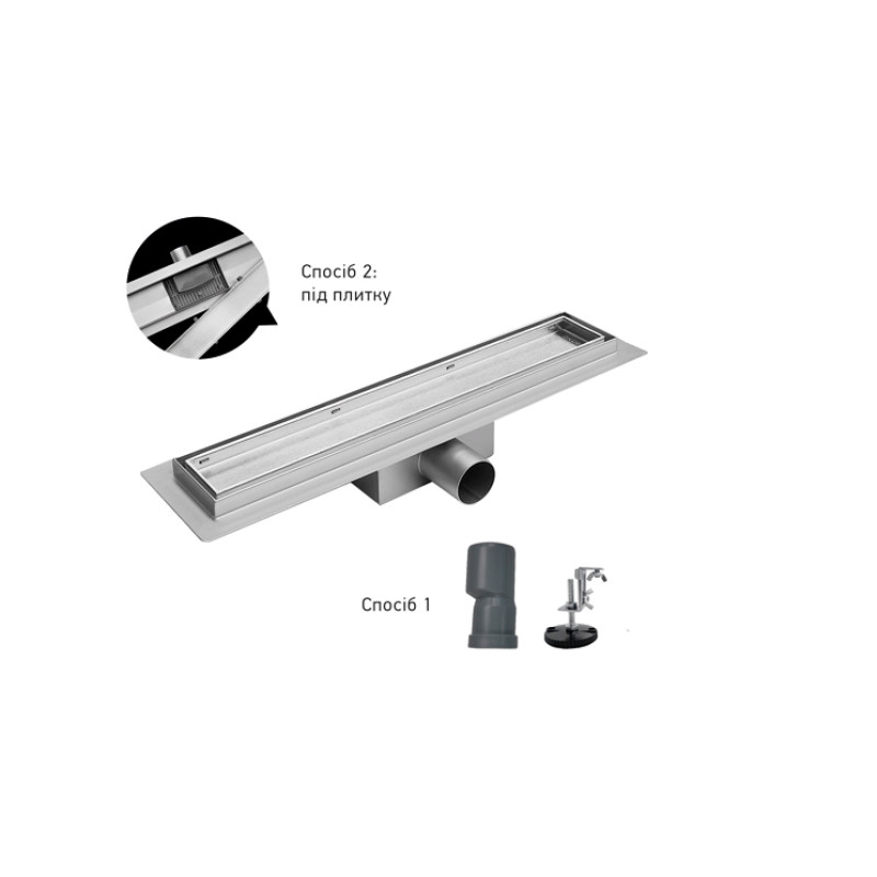 Душевой трап Koer FD30-70x900 из нержавеющей стали SUS304 (AC0702)