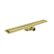 Душевой трап из нержавеющей стали SUS304 Koer FD35-70x800-Brushed Gold (AC0719)