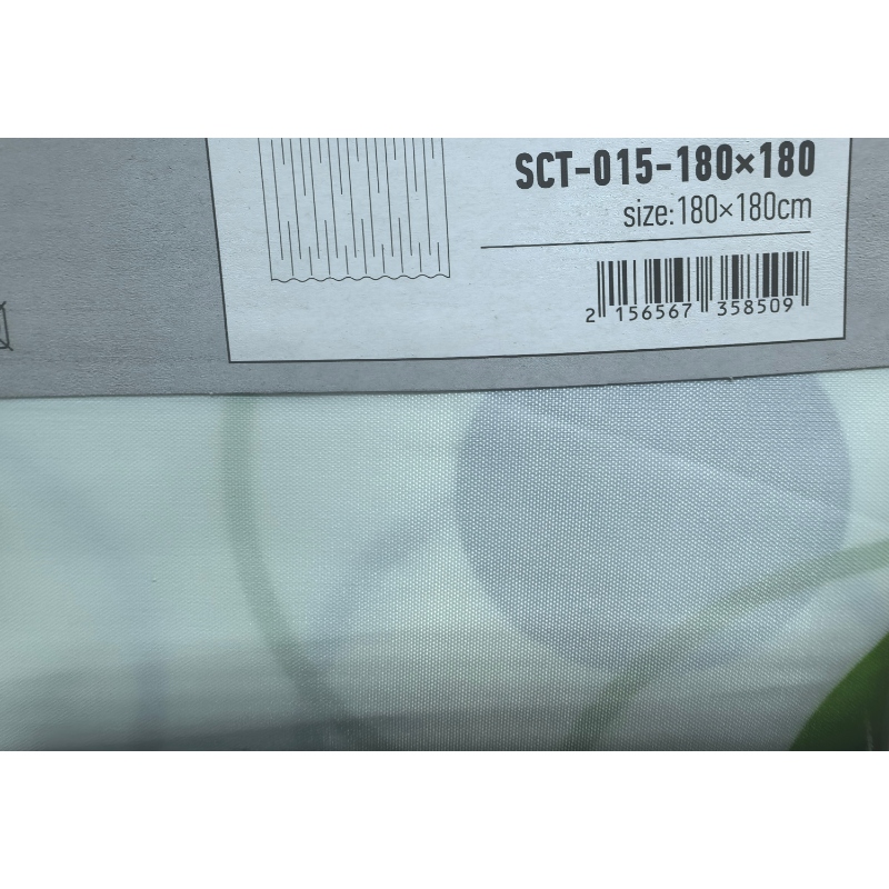 Шторка для ванної Mixxus SCT-015-180x180 з поліестеру (Візерунок 