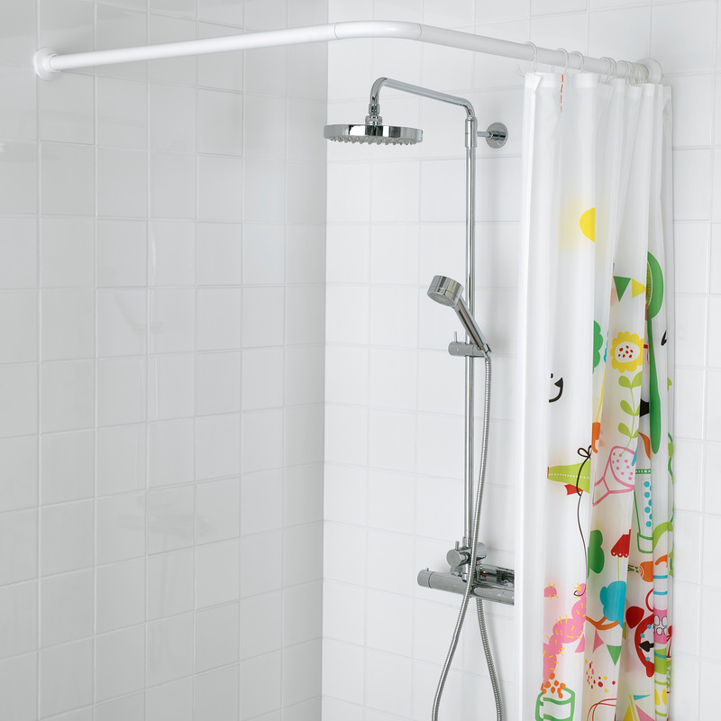 Штанга для шторки кутова Mixxus CRA-A-80x80 80x80cm (алюміній) (БЛІСТЕР) (AC3590)