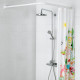 Штанга для шторки кутова Mixxus CRA-A-80x80 80x80cm (алюміній) (БЛІСТЕР) (AC3590)