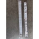 Штанга для шторки П-подібна універсальна Mixxus CRA-U-90x90x90 90x90x90cm, 90x180cm, 270cm (алюміній) (БЛІСТЕР) (AC3593)