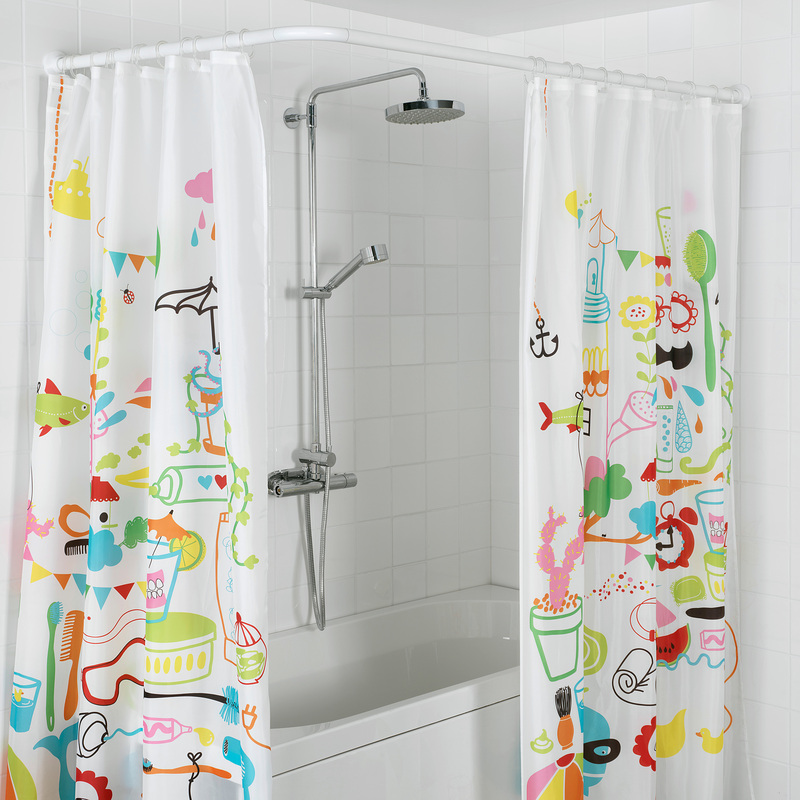 Штанга для шторки П-подібна універсальна Mixxus CRA-U-90x90x90 90x90x90cm, 90x180cm, 270cm (алюміній) (БЛІСТЕР) (AC3593)