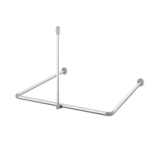 Штанга для шторки підтримуюча пряма Mixxus CRA-S-60 60cm (алюміній) (БЛІСТЕР) (AC3594)