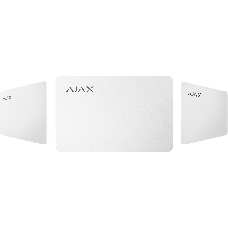 Картка Ajax Pass 1шт, Jeweller, безконтактна, білий (AP1PW)