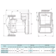 SHIMGE Насос циркуляційний APM 25-8-130A, Qmax 4,3м³