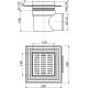 ALCA PLAST сифон APV12 Трап 150*150/110 нерж. боковий {8} (APV12)