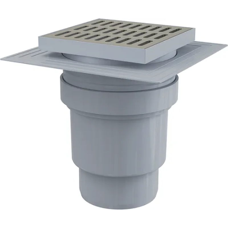 ALCA PLAST сифон APV13 Трап 150*150/110 нерж. прямий {8} (APV13)