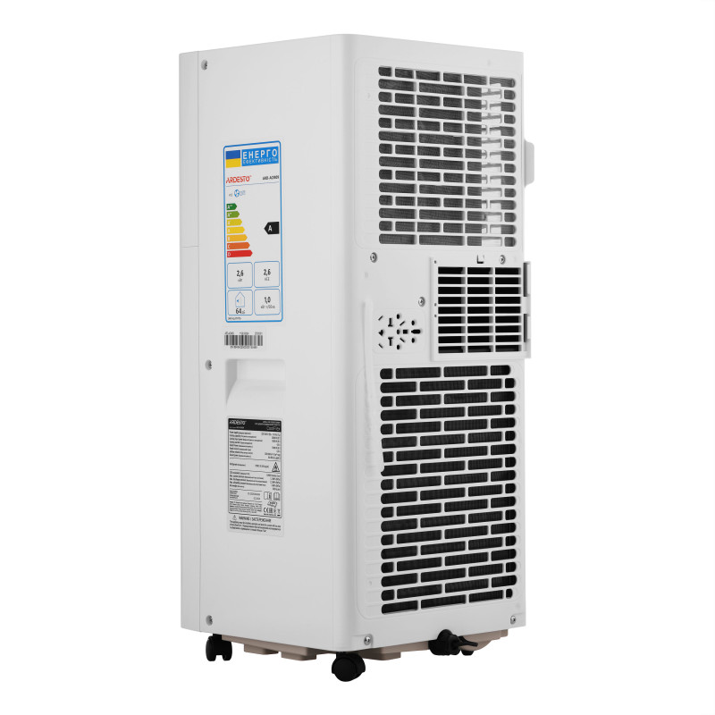 Кондиціонер мобільний ARDESTO CoolFlex 25м2 on/off 9000BTU 2.5кВт A/- R290 білий (ARD-ACM09)