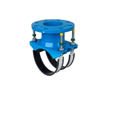 Хомут стрічковий фланцевий DN 80х50 Blucast