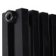 Betatherm Дизайнерский вертикальный радиатор Quantum 1800мм/365мм (BQ 1800/9 9005M 34)