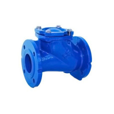 Клапан зворотний фланцевий Ду 200 каналізаційний T.I.S. C068 (Ру=10 Т= -10..+80 °С), горизонтальна установка