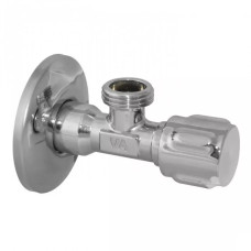 Albertoni Кран вентильний для сантехприладів ZAMAC Ø1/2″ х 3/8″ з металевою ручкою (C156284)