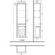 C59302VR SUBWAY 3.0Шафа, 1710х400, Графіт