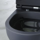 Підвісний унітаз FlashClean із сидінням мікроліфт, чорн мат AM.PM Spirit V2.0 C701700MBSC