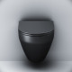 Підвісний унітаз FlashClean із сидінням мікроліфт, чорн мат AM.PM Spirit V2.0 C701700MBSC