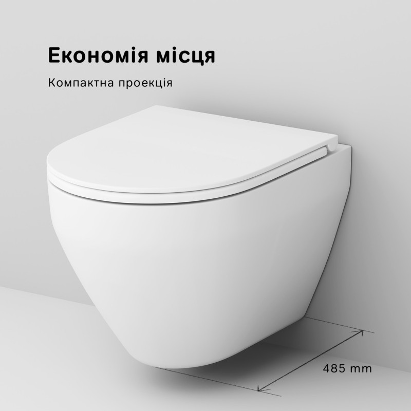 Унітаз підвісний FlashClean AM.PM Spirit 2.0 C701700WH
