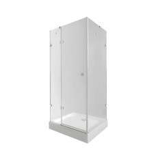 Qtap Набір Душова кабіна Capricorn CRM1011SC6 Clear 2020x1000x1000 мм + піддон Tern 301112 100x100x12 см з сифоном (CAPCRM1011SC6SET)