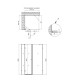 Qtap Душова кабіна Capricorn CRM1018RC6 100х80 см, скло Clear 6 мм, CalcLess, без піддону (CAPCRM1018RC6)