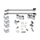 Qtap Душова кабіна Capricorn CRM1018RC6 100х80 см, скло Clear 6 мм, CalcLess, без піддону (CAPCRM1018RC6)