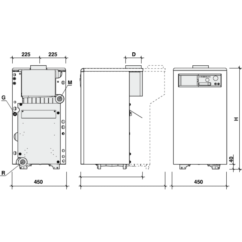 Nova Florida ALTAIR RTN E 24 Котел чугунный (естественная тяга) газовый напольный 1-контурный (CATU32MF24)
