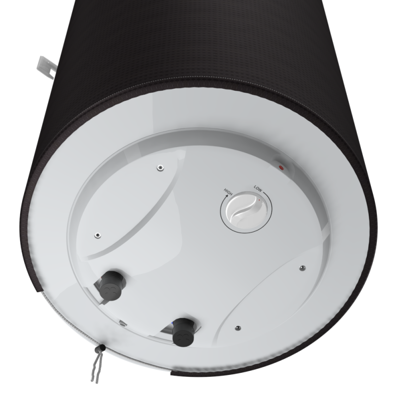 PEONIY Декоративний чохол для бойлера WILLER EV50DR Optima (Жаккард чорний / 1055х560мм / 67-3) (CC560-Black-Jcrd)