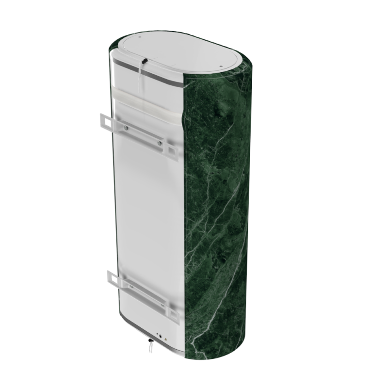 WILLER Декоративний чохол для бойлера IV80DR-Brig (Чорний мармур / 980х985мм / 11) (CC985-Black-marble)