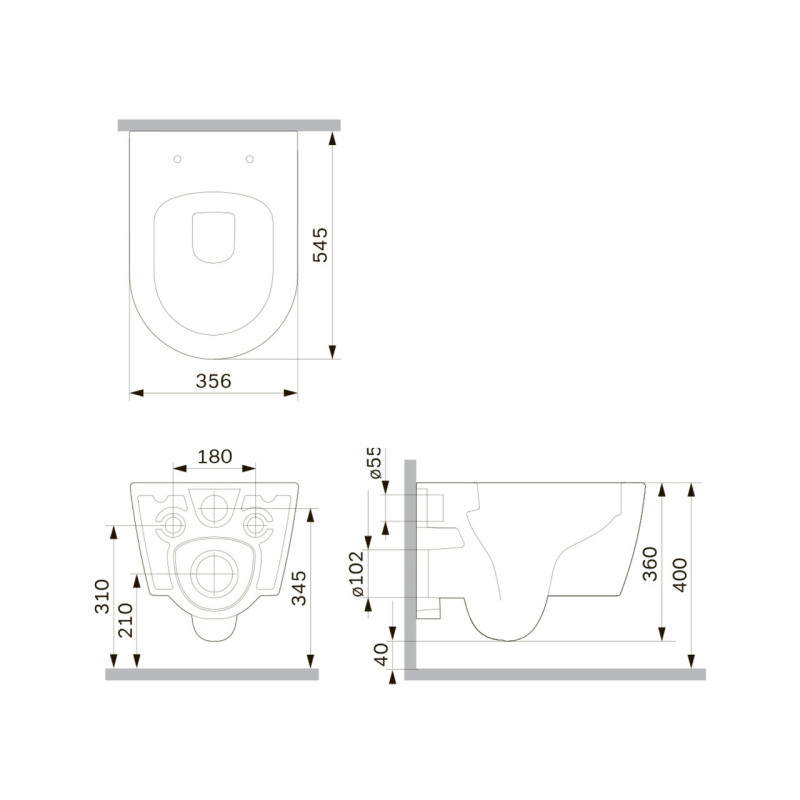 Унітаз підвісний Am.Pm Func , AquaSpin Rimless з сидінням Soft Close дюропласт, CFA1903SC