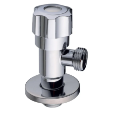 Кран для підключення сантехприладів Champion VAL-06 1/2x1/2 Chrome (нерж. сталь) (CH6196)