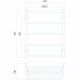 Deffi Рушникосушарка електрична Стандарт з полицею 500x700 лівий, 100 Вт
