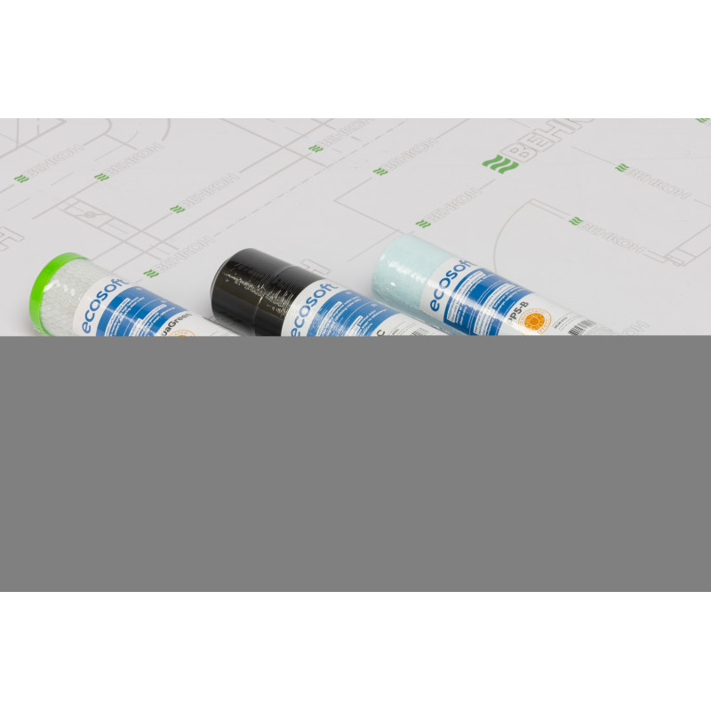 ECOSOFT Покращений комплект картриджів 1-2-3 для фільтрів зворотного осмосу з функцією економії води (CHV3ECOAGR)