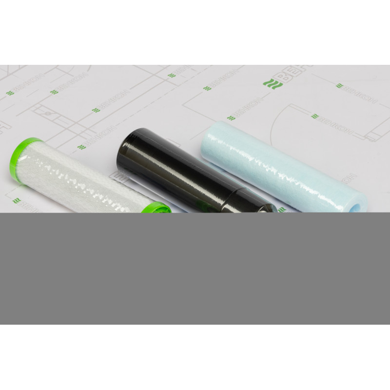 ECOSOFT Покращений комплект картриджів 1-2-3 для фільтрів зворотного осмосу з функцією економії води (CHV3ECOAGR)