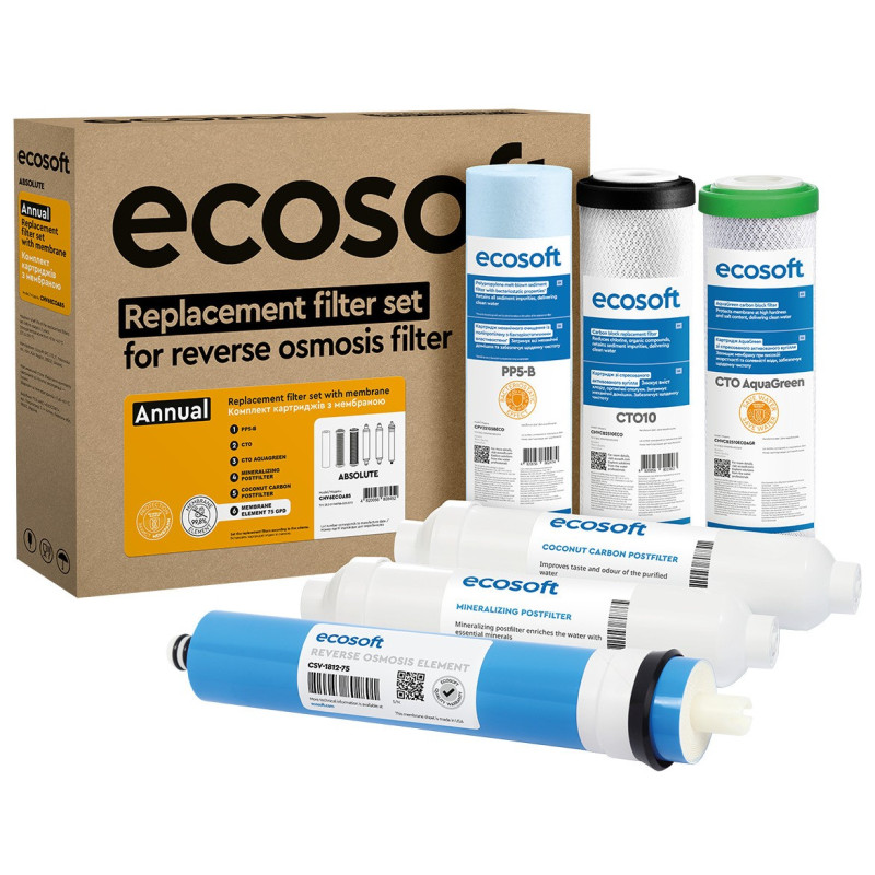 Комплект картриджів Ecosoft Absolute (12 місяців) (CHV6ECOABS)