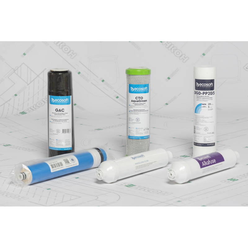 ECOSOFT Комплект картриджів P'URE Alkafuse 12 місяців (CHV6PUREALC)