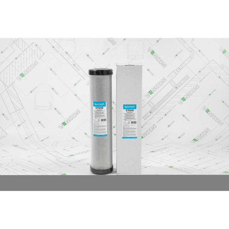 ECOSOFT Картридж зі спресованого активованого вугілля CTO10 4,5х20 (CHVCB4520ECO)
