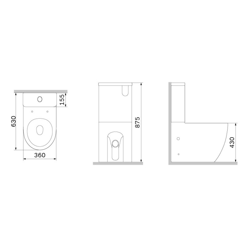 Унітаз-компакт Aquaspin з сидінням мікроліфт CLA8600SC AM.PM Like