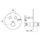 Paffoni Термостат для душу Compact box CPT 018 BO прихованого монтажу (CPT018BO)