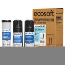 ECOSOFT Покращений комплект картриджів для потрійного фільтра (CRV3ECO)
