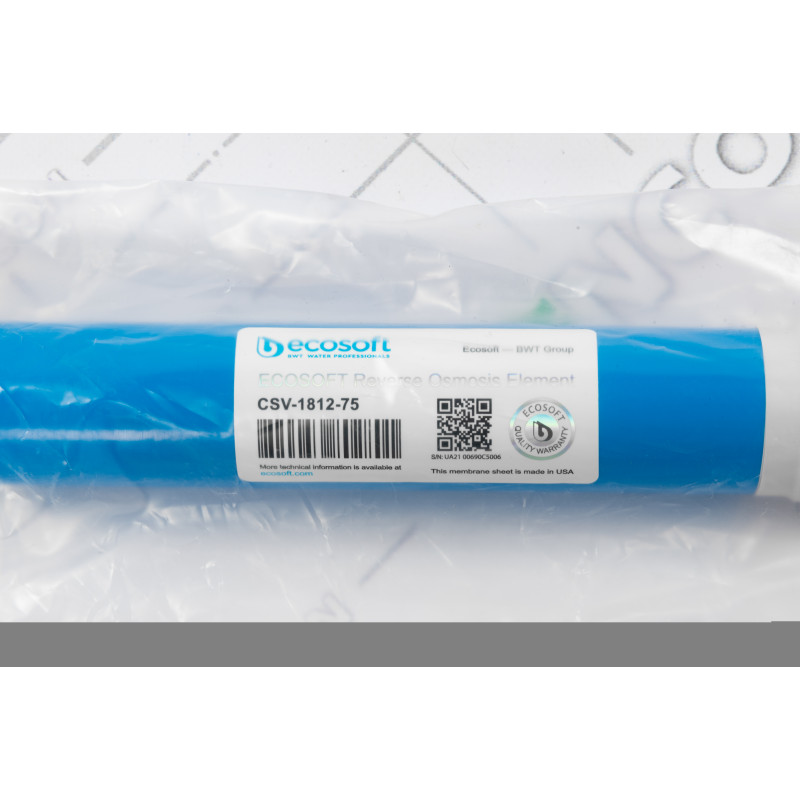 ECOSOFT Мембрана 75GPD для домашніх фільтрів зворотного осмосу (CSV181275ECO)