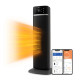 Тепловентилятор Philips 5000 Series, 20м2, 2000Вт, електр. упр-ння, 58 х 19.6 х 21.2см, керамічний, дисплей,Wi-Fi, чорний (CX5120/11)