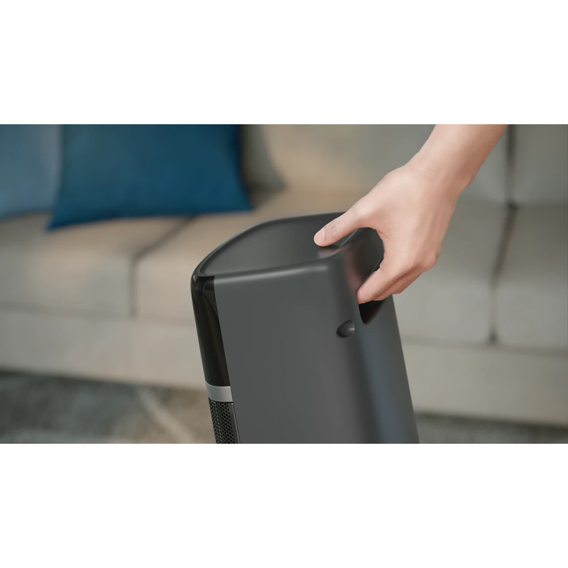 Тепловентилятор Philips 5000 Series, 20м2, 2000Вт, електр. упр-ння, 58 х 19.6 х 21.2см, керамічний, дисплей,Wi-Fi, чорний (CX5120/11)