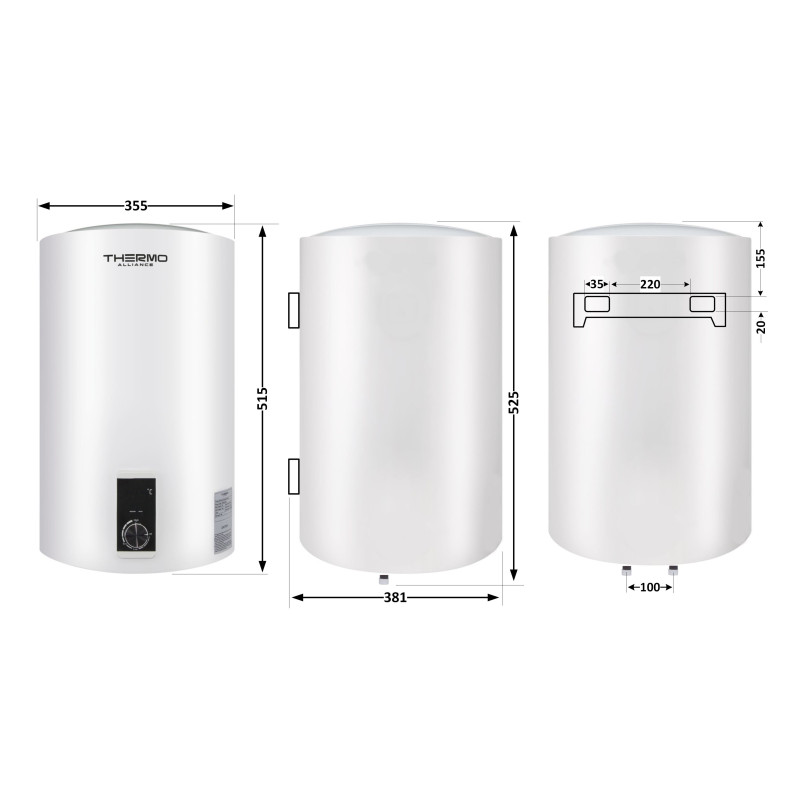 Thermo Alliance Водонагрівач (бойлер) електричний 30 л. D30V16J1DK