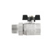 Raftec Кран кульовий з американкою BLACK PN20 ВЗ 1 1/4