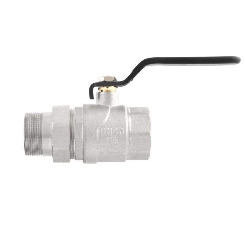 Raftec Кран кульовий з американкою BLACK PN20 ВН 1 1/2